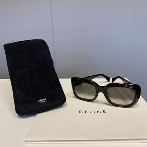 Celine Tortise Shell Squarish Sunglasses